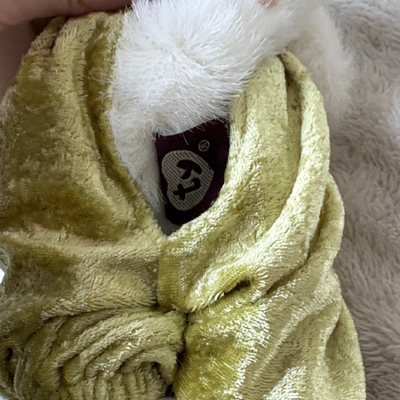 TY Attic Treasures Katrina Cat Plush 8” 🕰️ Feline Fine | Green Velvet Outfit| - Picture 7 of 7